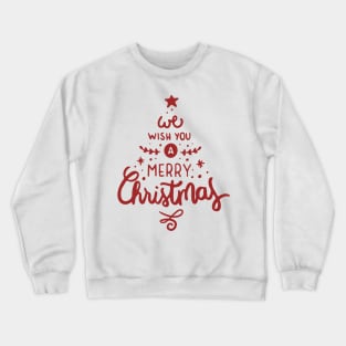 Christmas tree wish you a merry Christmas Crewneck Sweatshirt